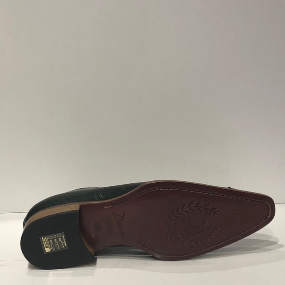 Duca shoes Italian leather green oxford point toe - Picture 5 of 5